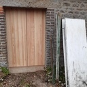 Porte articulée en douglas