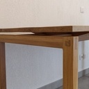 Bureau en chêne - Style floating desk