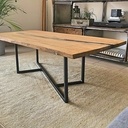 Table basse épicéa / époxy