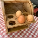 Des boîtes a œufs.