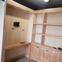 Bibliothèque merisier