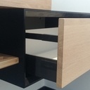 Meuble vasque en chêne