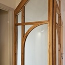 Verrière et porte en chêne