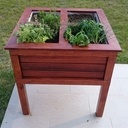 Jardinière surélevée à 4 compartiments