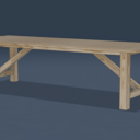 Grande table d'exterieur
