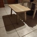 Table base plateau chêne et frêne