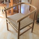 Fauteuil avec tressage