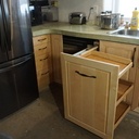 Tiroirs d'un angle de comptoir