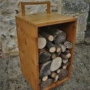 Chariot/rack à bûches.