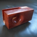 Petit amplificateur pour i-phone en padouk