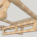 Un lit ben charpenté