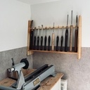 Porte-gouges - tournage sur bois