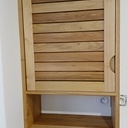 Meuble salle de bains en robinier