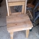 Table et chaises en bois de palette