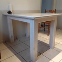 Table de cuisine en bois de récupération