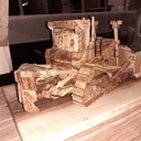 Wooden  caterpillar D10 t