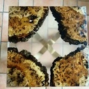 Table basse loupe et résine