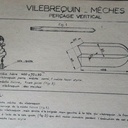 PErçage vertical avec un vilebrequins, livre d'apprentissage de 1945