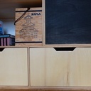 Placard de chambre d'enfant en contreplaqué de peuplier