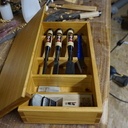 Boite en merisier pour outils Japonais