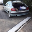 Une échelle et du chêne ... L'improbable tabouret!