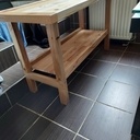 Meuble vasque imitation établi