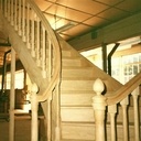 Escalier quartier tournant débillardé