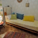 Banquette lit inspirée de Pierre Chapo