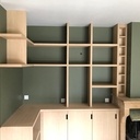 Bureau + Claustra + Bibliothèque + Enfilade