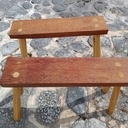 Paire de bancs de sciage