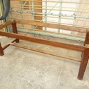 Restauration d'une table de ferme et ses deux bancs