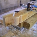 Doucine à la tronçonneuse