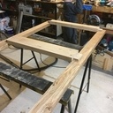 Table en chêne et frêne