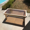 Table basse jardin , 100% bois de palette récupéré