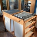 Etabli mobile pour la reliure