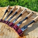 Set de 6 ciseaux à bois forgés