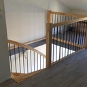 Escalier 2 quarts tournants inversés