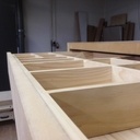 Bureau en MDF et tiroir en sapin