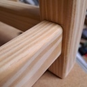 Première réalisation : un tabouret pour apprendre à se servir des grosses machines