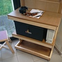 Desserte d'atelier Frêne et MDF