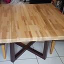 Table lamelles multi essences