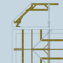 Élévation de la demi ferme droite
