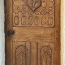 Porte d'entrèe style Renaissance en chêne