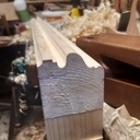 Outil a moulure de grand cadre à  4 fers