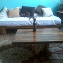 Plateau de table basse chutes