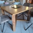 Table en chêne et merisier janv2023