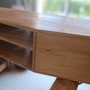Meuble TV  en tablette chêne