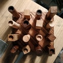 Jeu en bois pour Noël