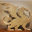 Dragon Déco en Bois, fait main en chantournage