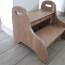 Marchepied en chêne massif